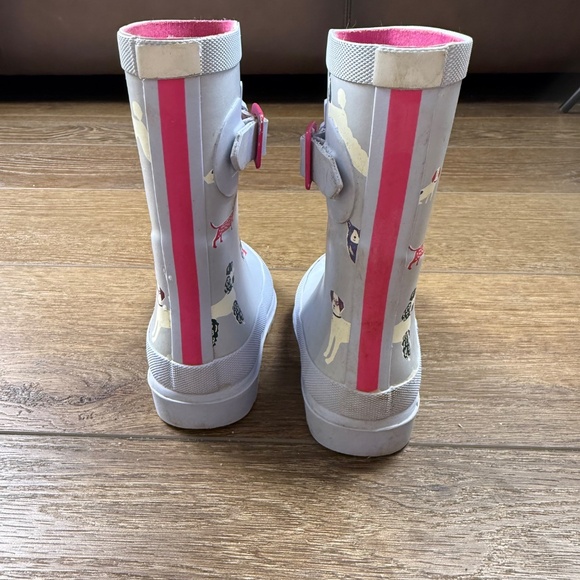 Joules Girls Rain Boots, Dog Print, Pull-On, Size 9, Outdoor, Preppy, School - Picture 6 of 8